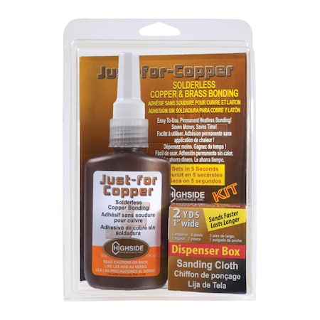 Just For Copper Highside Chemicals Just For Copper 5-3/8 in. L X 8-1/2 in. W Copper and Brass Bonding Kit 1 pc 31050